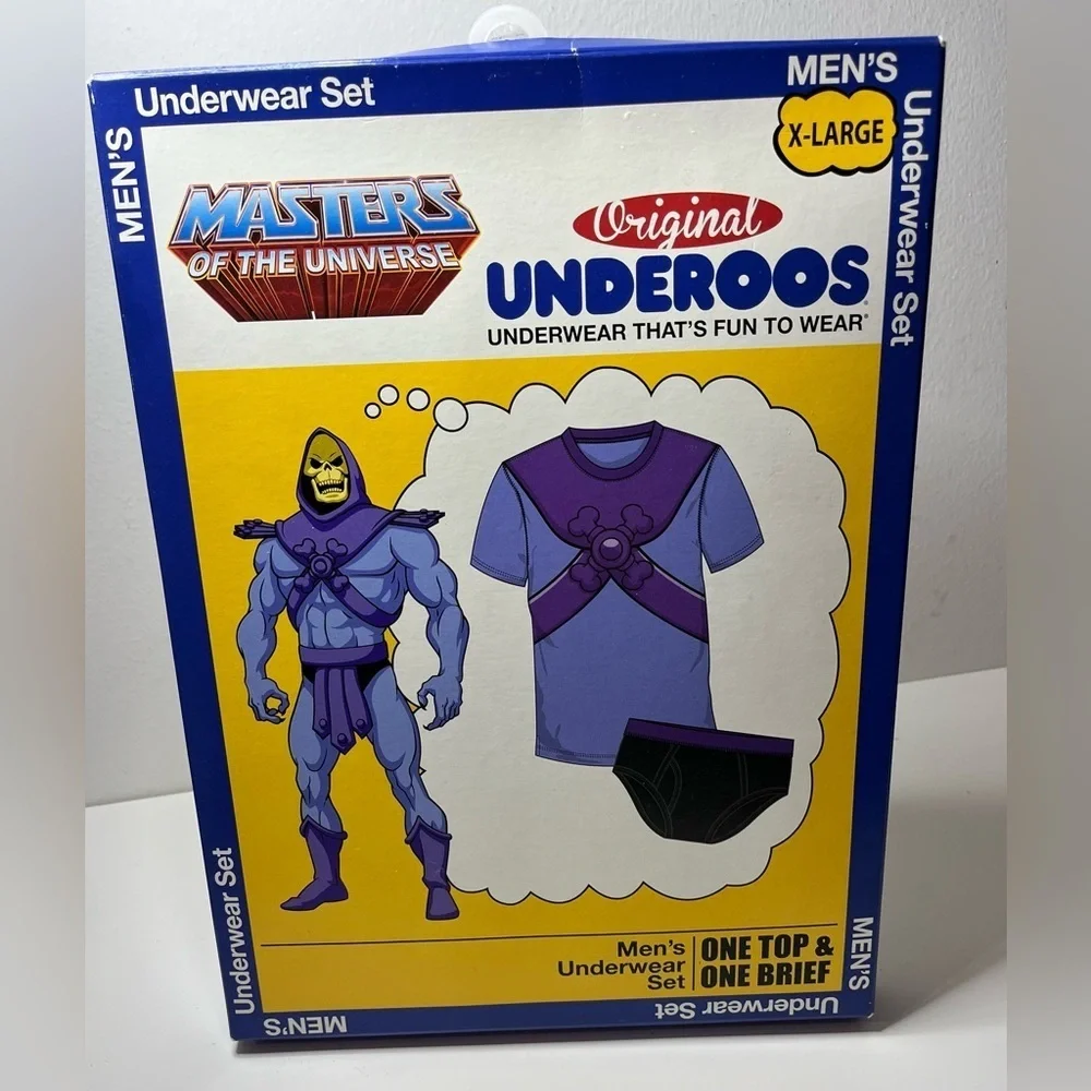 Masters of the Universe Skeletor Underroos Set XL NIB Retro Collectible